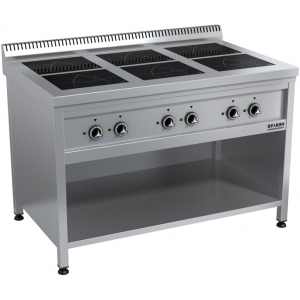 Плита индукционная тип ETK, модель ETK6, арт. №7467, серия 700 (6х3,5 кВт)