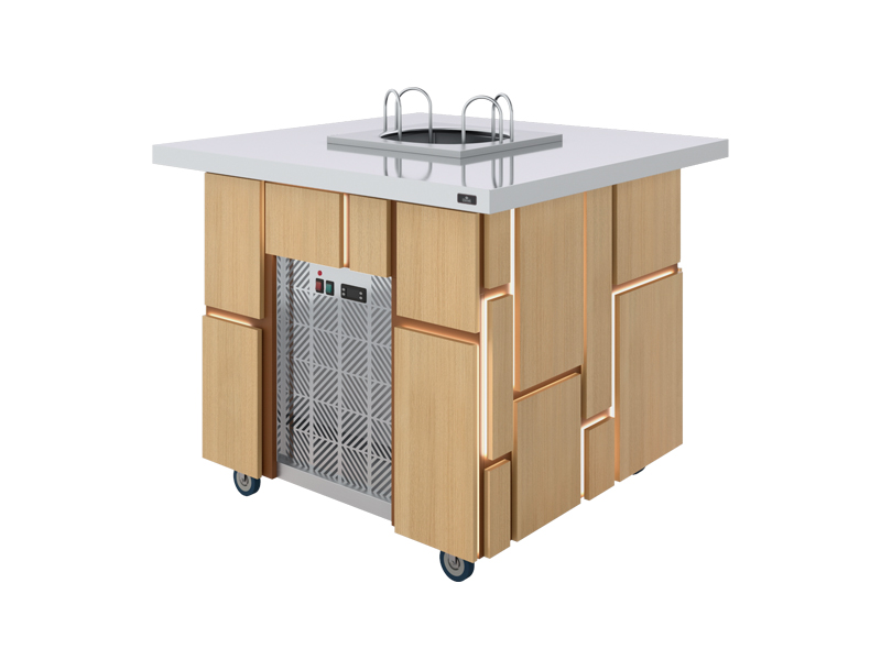 Салат-бар под диспенсеры тарелок Luxstahl СБД-1000 Premium