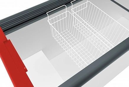 Ларь низкотемпературный Gellar серии CLASSIC, FG 600 C, красный v25