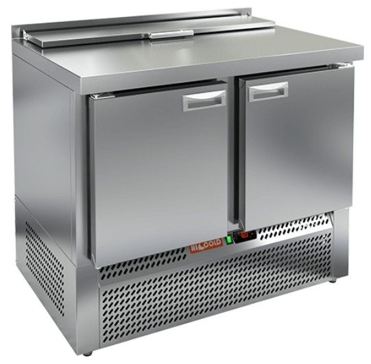 SLE2-11SN (1/6) стол для салатов охл.(+2+10), 2 двери, 1000х600х850мм, ниж.распол.агрегата