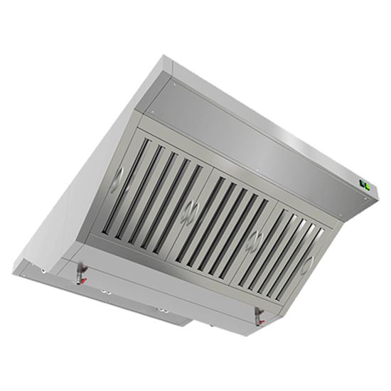 ЗВОК-1520 зонт вытяжной остров. (1500х2000х400) с ж/у фильтрами, без отв., без подсвет., HICOLD RUS