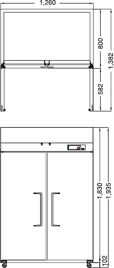 Морозильный шкаф Turbo Air KF45-2