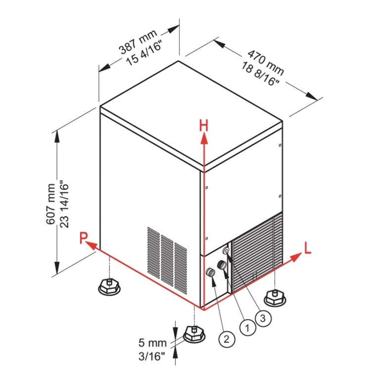 Brema I.M. S.p.a. Льдогенератор серии CB 246A HC DP