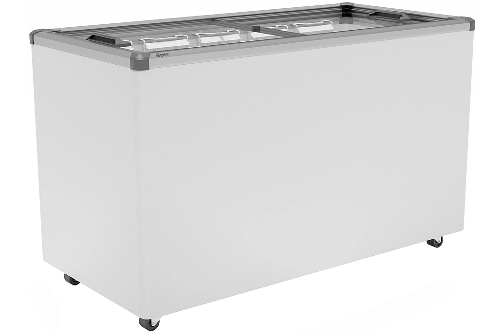 Ларь низкотемпературный Gellar серии CLASSIC, FG 400 C, серый v25