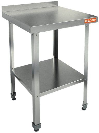 НСО-6/7БП ЭЦ стол произ. пристенн. с полкой (оцин.угол.), HICOLD RUS