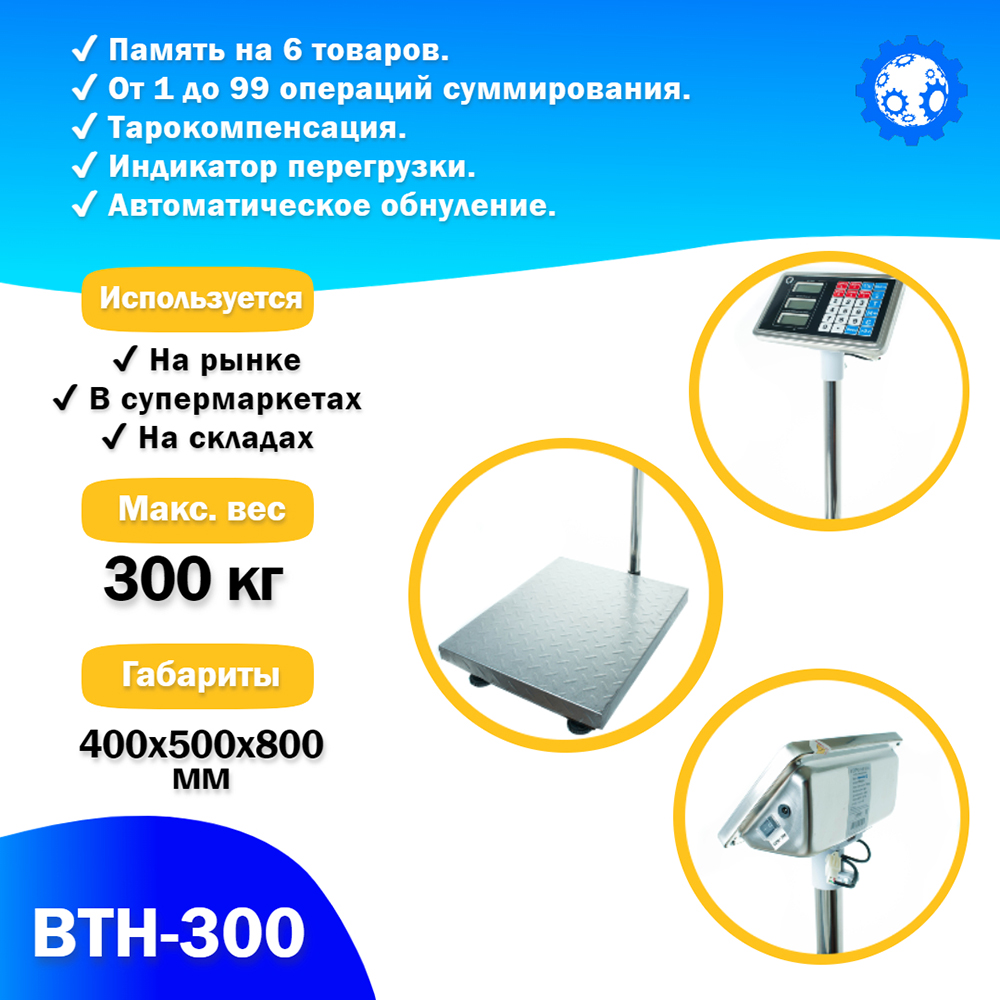 Весы товарные Foodatlas ВТН-300