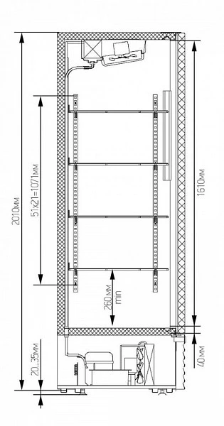 Холодильный шкаф Марихолодмаш Капри 1,5М