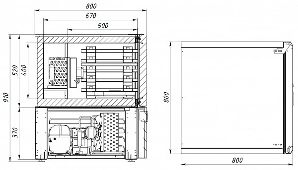 Шкаф шоковой заморозки Аркто SF5-G