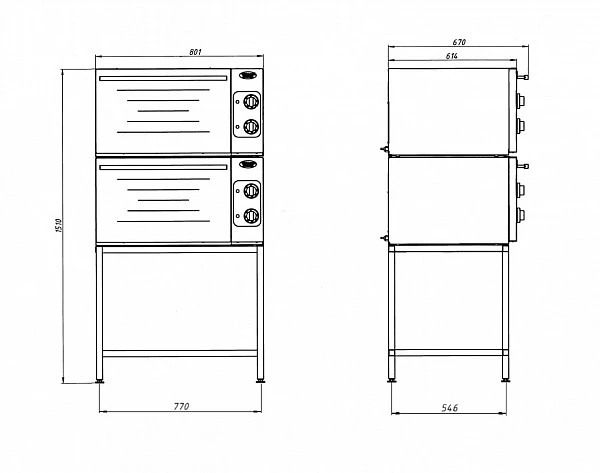 Шкаф жарочный Grill Master ШЖЭ/2 (22302)