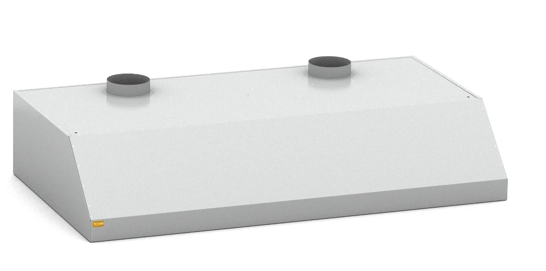 Зонт вентиляционный пристенный ЗВТ-П 600х500х300 (полностью оцинк., без жироуловителей)