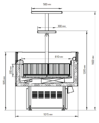 Морозильная бонета Марихолодмаш Купец ВХНо-1,2 (без надстройки)