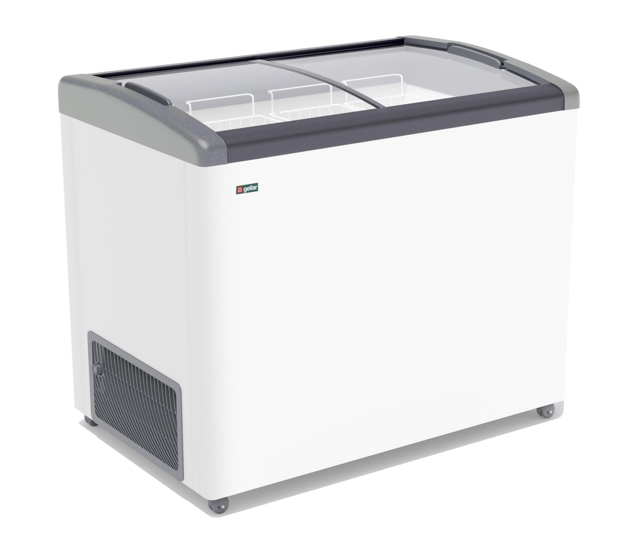 Морозильник горизонтальный т.м. GELLAR серия ELEGANCE, модель FG 350 E (серый)