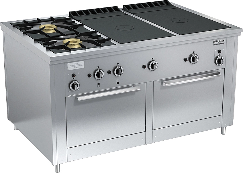 Плита Вулкан-Heidebrenner ПРГ-IIA-6 2ДШ Maxi, 82312, газовая