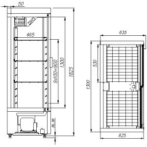 Шкаф холодильный ПОЛЮС ШХ-0,8К Полюс