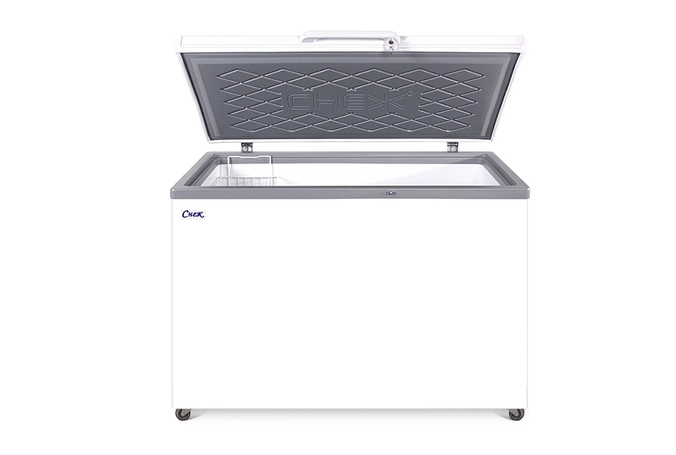 Ларь морозильный "СНЕЖ" МЛК 350 (серый)