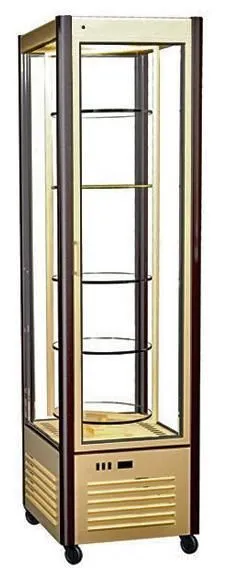 Шкаф кондитерский Полюс R400Cвр Сarboma (D4 VM 400-2(бежевый-коричневый, стандартные цвета))