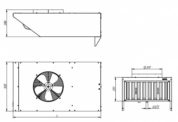 Зонт вытяжной Abat ЗВВ-700