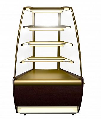 Витрина холодильная K70 VM-3 LIGHT цвет по схеме (стандарт, пластик 0013 (черный))