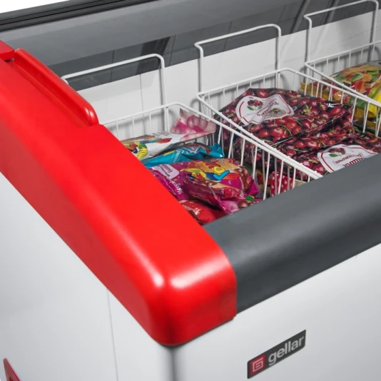 Морозильный ларь Gellar FG 400 E красный