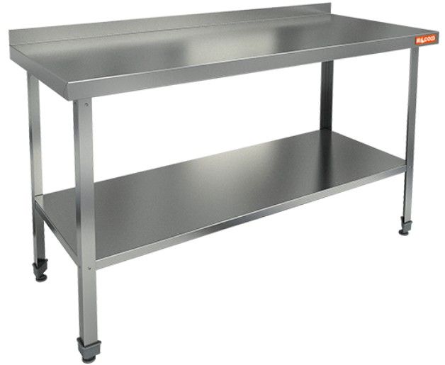 НСО-15/6БП ЭЦ стол произ. пристенн. с полкой (оцин.угол.), HICOLD RUS