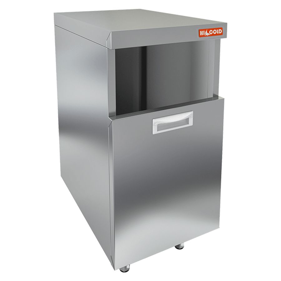 НБММБ-4/5 модуль барный с выдвижной секцией для мусорного бака, 400х500х850мм, HICOLD RUS