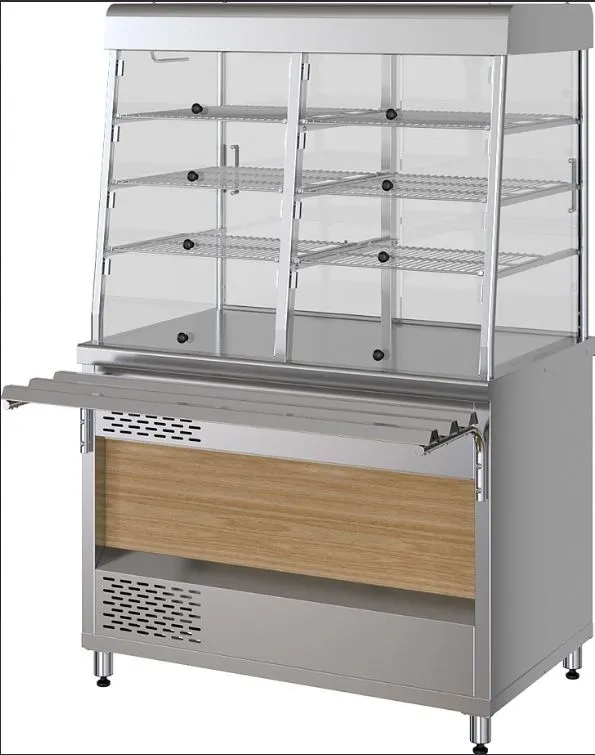 Прилавок-витрина холодильный тип ПВХЭ мод. ПВХЭ15 (закрытый)