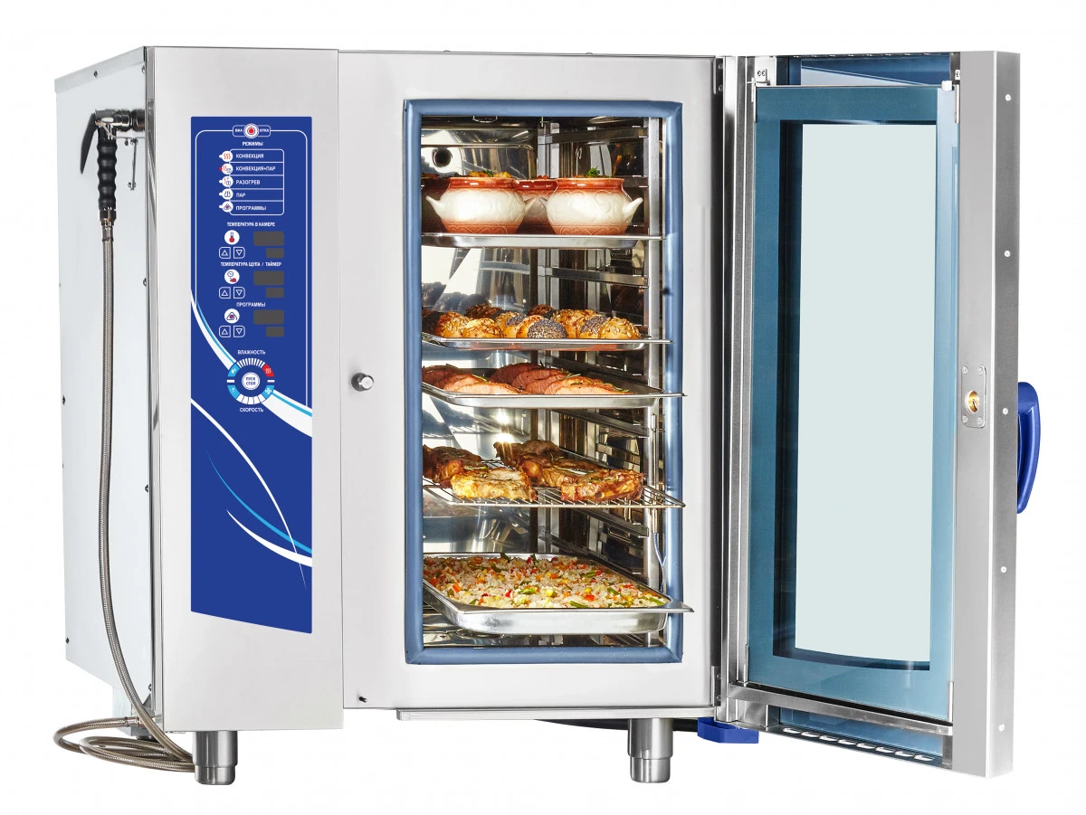 Пароконвектомат Abat ПКА 10-1/1ПМ2 (лицо нерж)