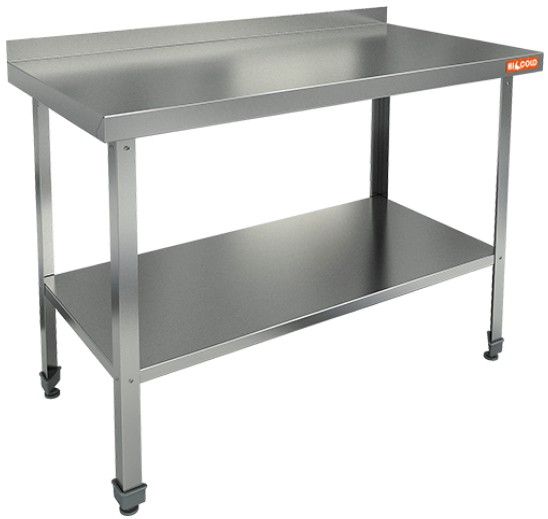 НСО-8/6БП ЭЦ стол произ. пристен. с полкой (оцин.угол.), HICOLD RUS