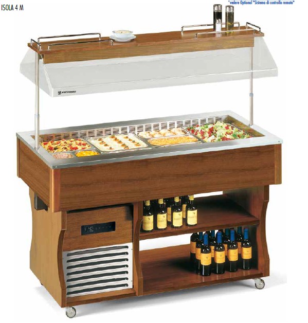 СТОЛ ШВЕД.ОХЛАЖД.ОСТРОВ. ISOLA 4 M ТЕМН.ОРЕХ