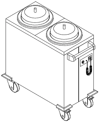 Диспенсер для тарелок Kovinastroj (Kogast) 2TCC32-V 40225