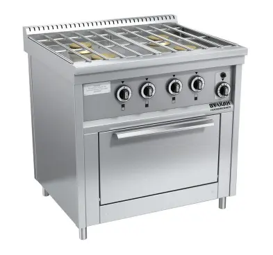 Плита ресторанная газовая Вулкан-Heidebrenner ПРГ-IIA-4М ДШ «Standart» серия 700,  арт. 82243