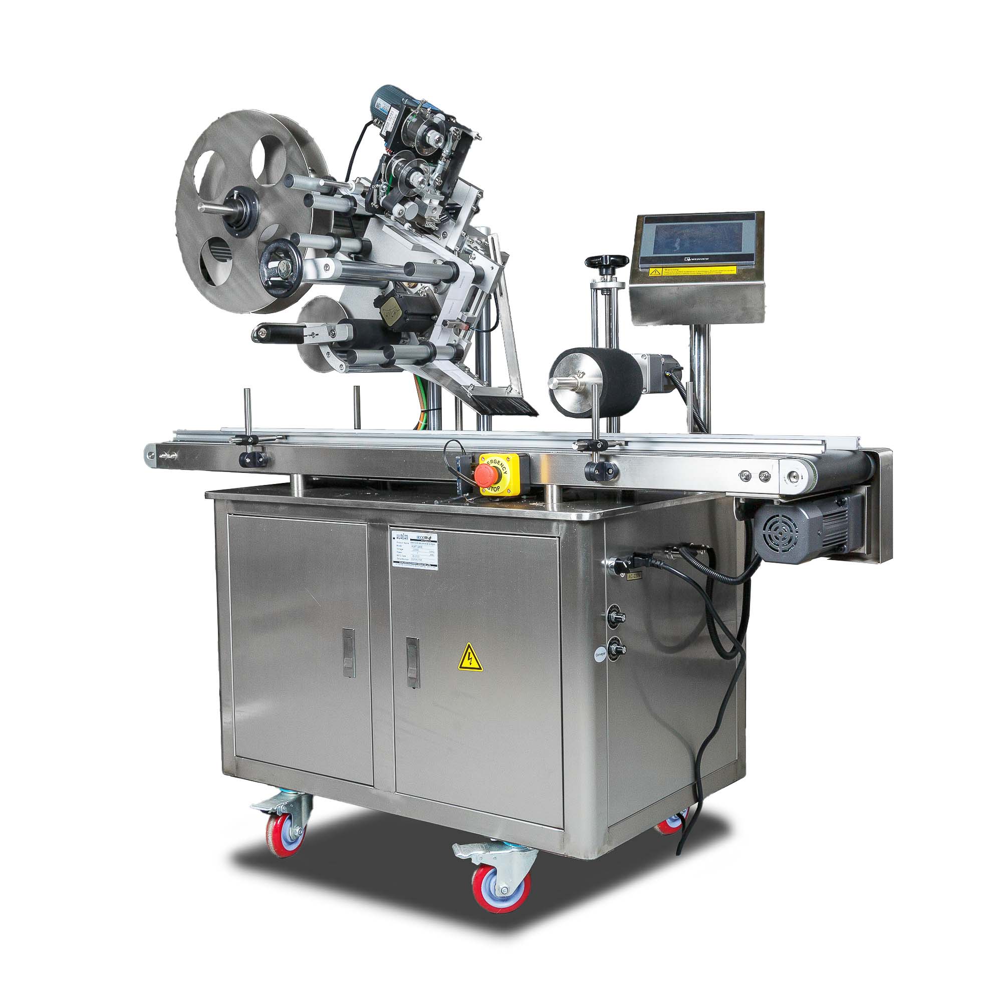 Напольный автоматический этикетировщик для плоских поверхностей с датером HLMT-220D