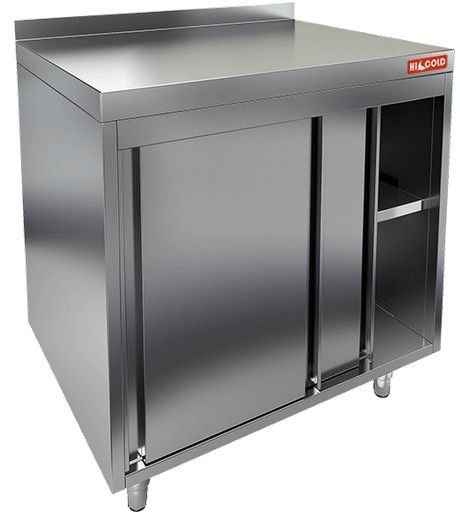 НБМСЗК-7/6Б модуль барный - стол закрыт.с бортом, дверцы купе, 700х600х850мм, HICOLD RUS