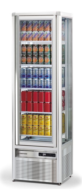 ШКАФ ХОЛОД. СО СТЕКЛОМ TECFRIGO SNELLE 281 G СЕРЕБР.