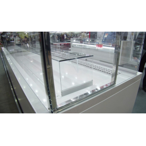 Витрина тепловая напольная Финист Maria Mw-21-9 фасады МДФ белые