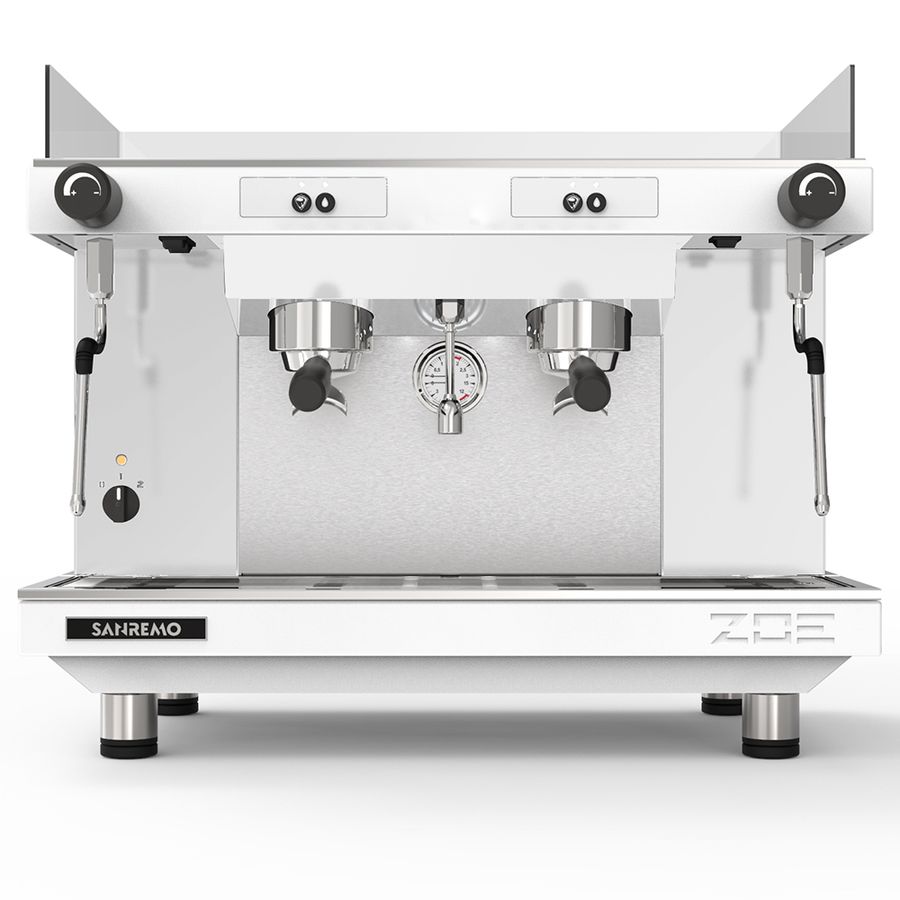 Кофемашина Sanremo Zoe SAP (полуавтомат) 2 высокие гр. белая