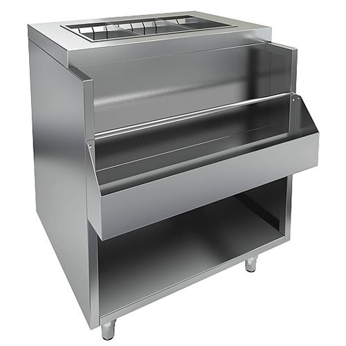 НБМВЛ-8/7К модуль барный с теплоизолир. ванной для льда (571х270х262) и лотком с доп. карманом