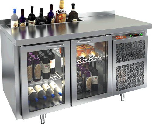 СТОЛ C ОХЛ.ШКАФОМ СО СТЕКЛ.ДВЕР.HICOLD GNG 11 HT V