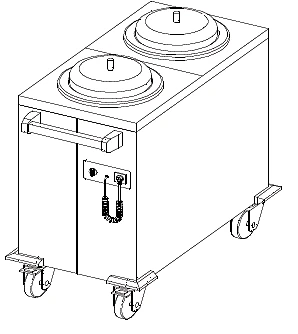 Диспенсер для тарелок Kovinastroj (Kogast) 2TCC27 00132