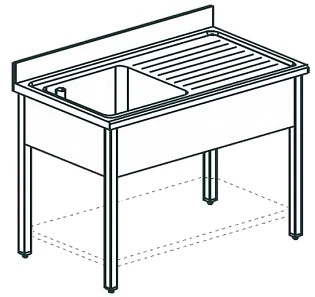 Ванна моечная Apach Chef Line LS147-55RWSH
