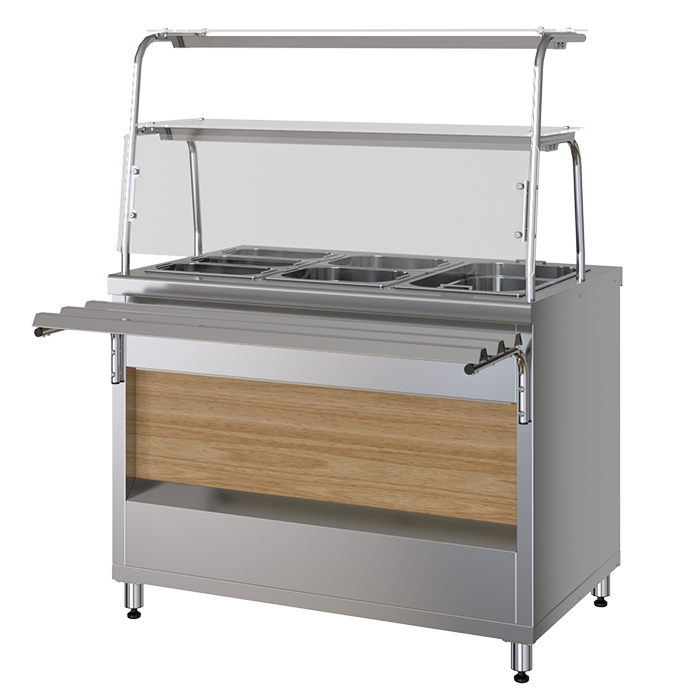 Прилавок-мармит вторых блюд тип ПМВЭ мод. ПМВЭ11