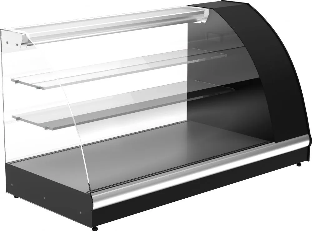 Витрина холодильная серии A57 VM 1,2-1 (ВХС-1,2 Арго XL) (black&steel)