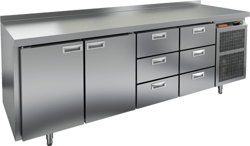 СТОЛ С МОРОЗИЛЬНЫМ ШКАФОМ HICOLD BN 1133/BT (R290)