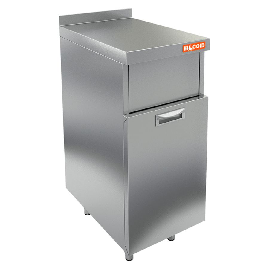 НБММБ-4/7БВ модуль барный с бортом с выдвижной секцией для мусор. бака с верхн. Фартуком-вертуш