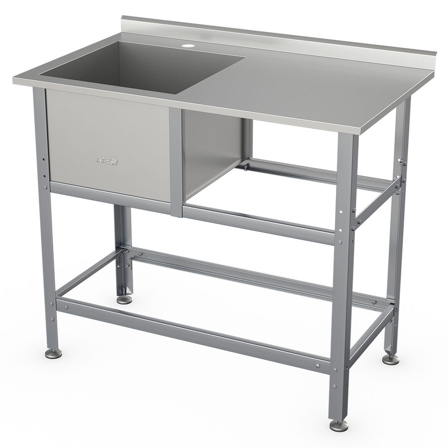 Ванна моечная Атеси ВСМС-Б-1Л.530-1210.680-1-02