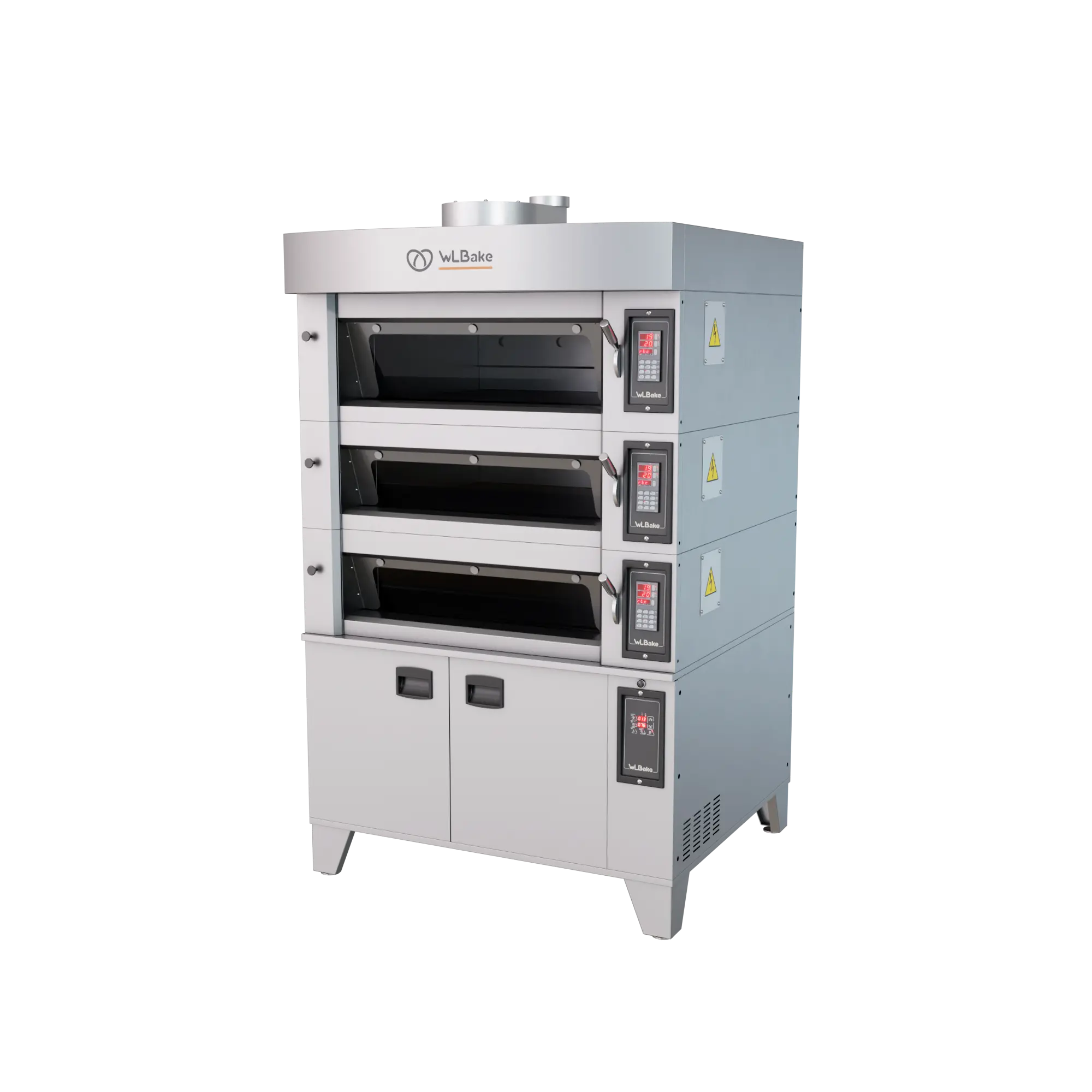 Печь подовая электр. т.м.WLBake серии DECK, мод.3D.2T4060 (верх.яр.23см, п/у, расст.,кол.,нав.вент.)