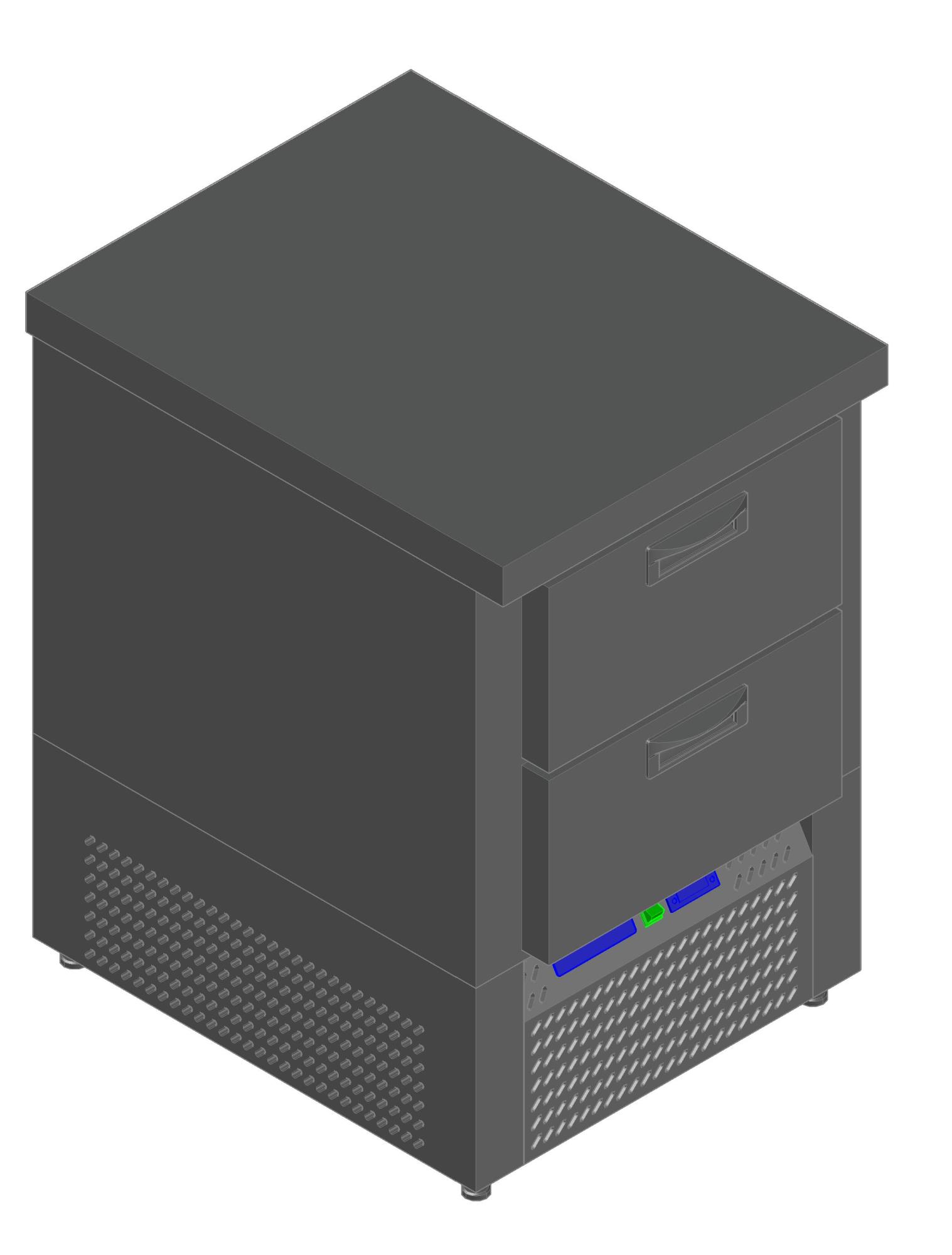 СТОЛ С ОХЛАЖД.ШКАФОМ HICOLD GNE2/TN O