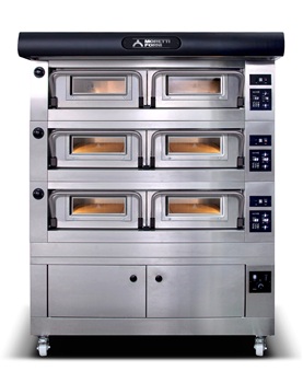 ПЕЧЬ ПОДОВАЯ ДЛЯ ПИЦЦЫ MORETTI FORNI P120E B (18+18+18СМ) + ЗОНТ + РАССТОЙКА