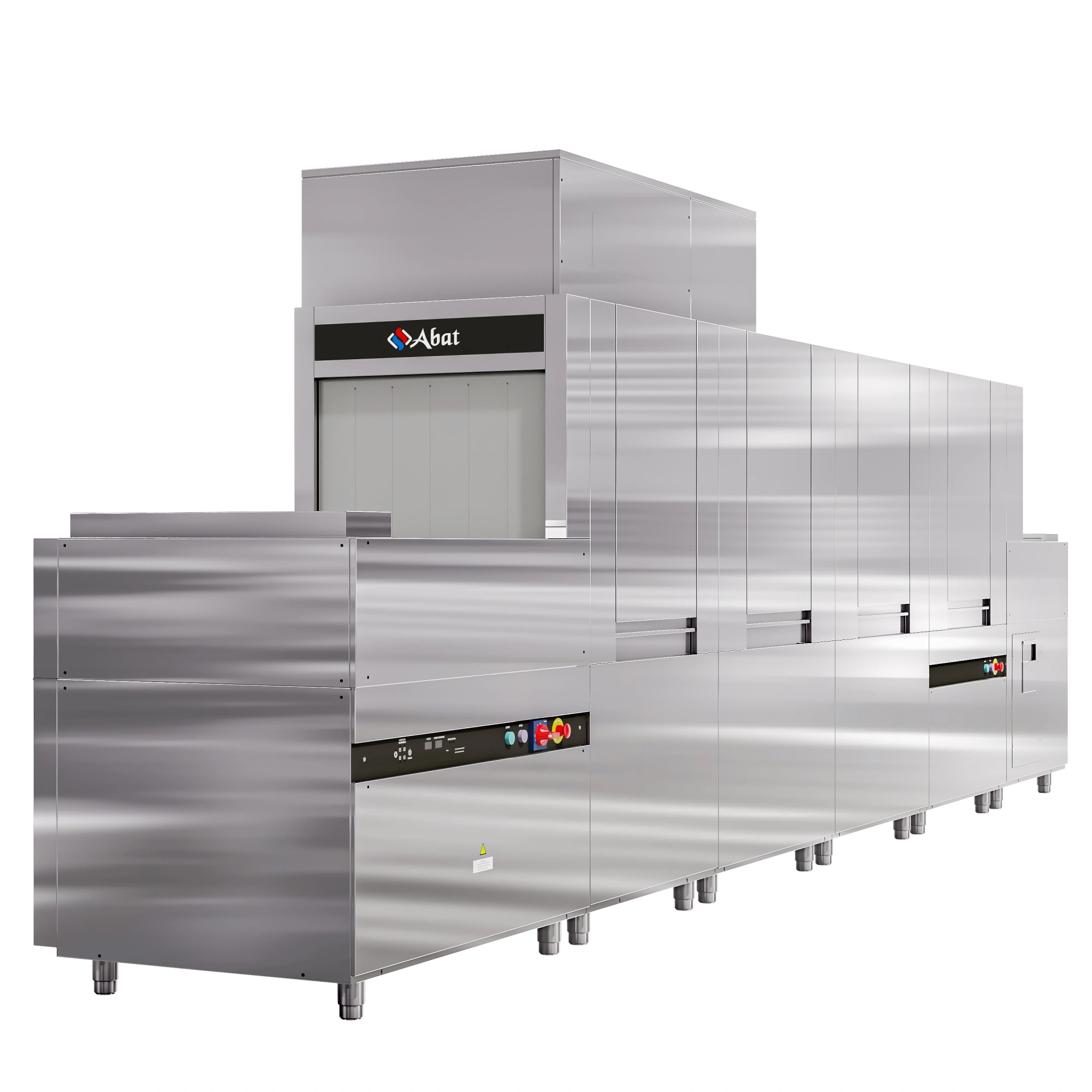 Машина посудомоечная туннельная МПТ-3000К с пальчиковым конвейером левая