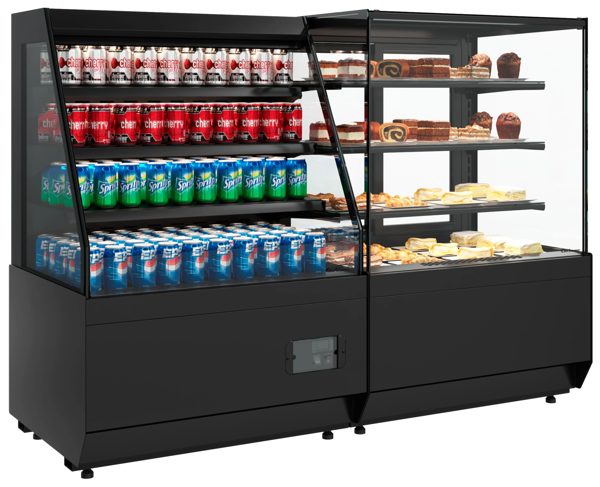 Витрина кондитерская Полюс KC70 VM 1,3-1 LIGHT (версия 2.0) (9005)